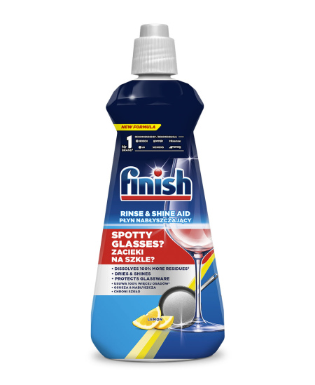 FINISH RINSE LEMON indaplovių skalavimo priemonė, 400 ml