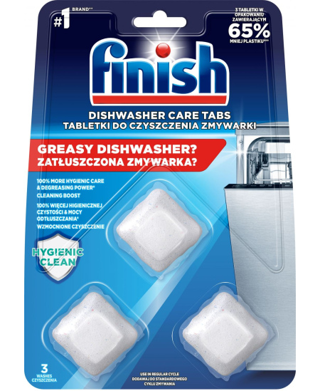 FINISH DISHWASHER indaplovių nuosėdų valiklis,3x17g