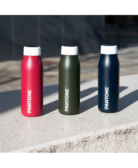 Termogertuvė su skaitmeniniu ekranu PANTONE, vyšnių spalvos, 500 ml