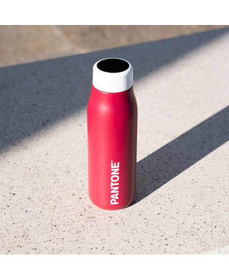 Termogertuvė su skaitmeniniu ekranu PANTONE, vyšnių spalvos, 500 ml