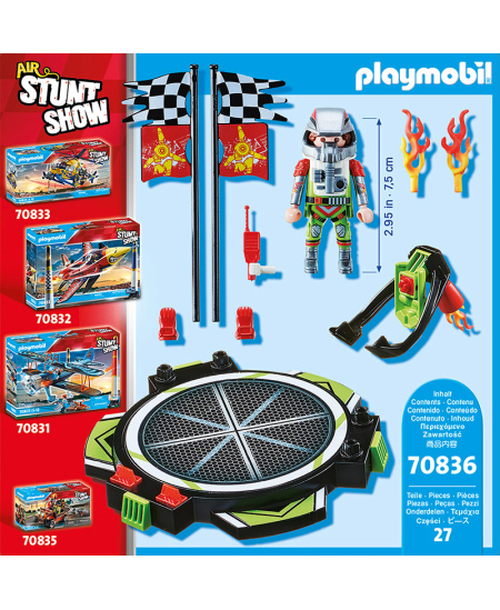 PLAYMOBIL Air Stunt Show "Kaskadininkas su reaktyvine skraidykle", 70836