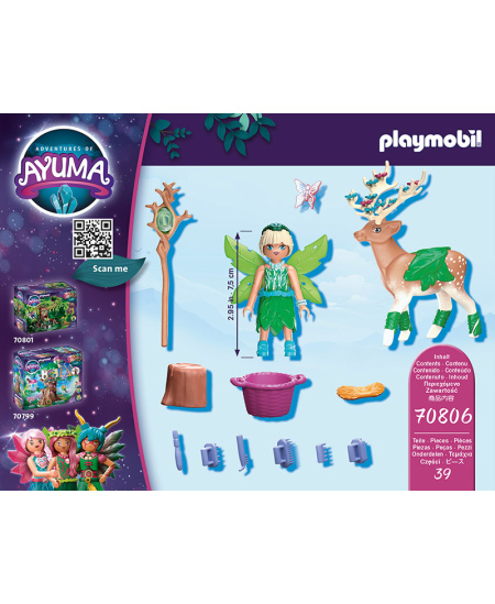 PLAYMOBIL Ayuma "Miško fėja su paslaptingu gyvūnu", 70806
