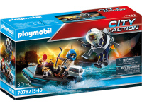 PLAYMOBIL City Action "Skraidantis policininkas su plėšiku valtyje", 70782