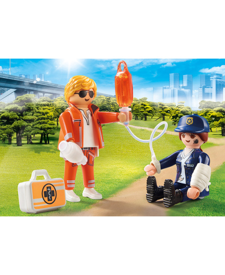 PLAYMOBIL City Action DuoPack "Policininkas ir gydytojas", 70823
