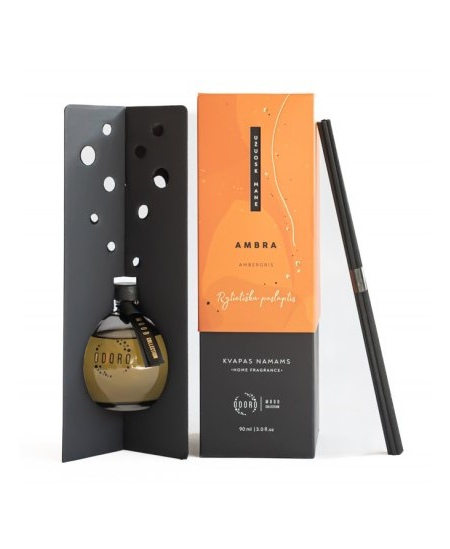 Namų kvapas su lazdelėmis ODORO, Ambra, 90 ml