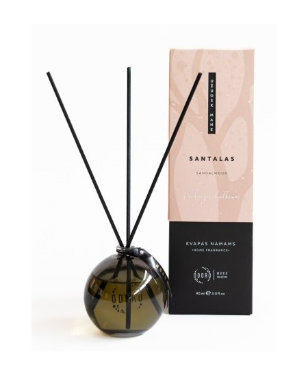 Namų kvapas su lazdelėmis ODORO, Santalas, 90 ml