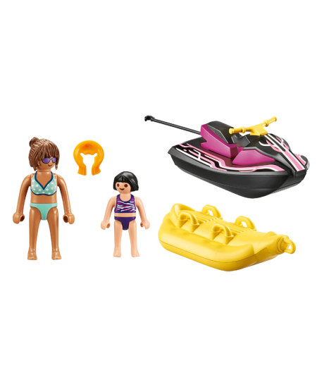 PLAYMOBIL Family Fun Starter Pack "Vandens motociklas ir bananų valtis", 70906