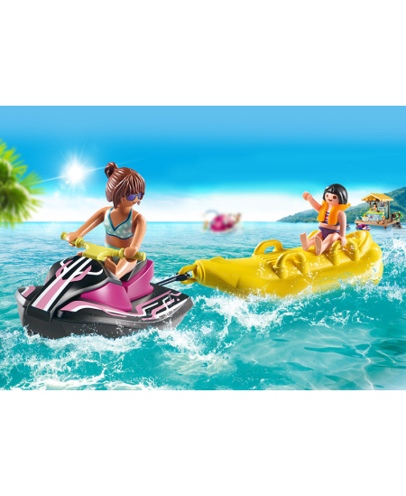 PLAYMOBIL Family Fun Starter Pack "Vandens motociklas ir bananų valtis", 70906