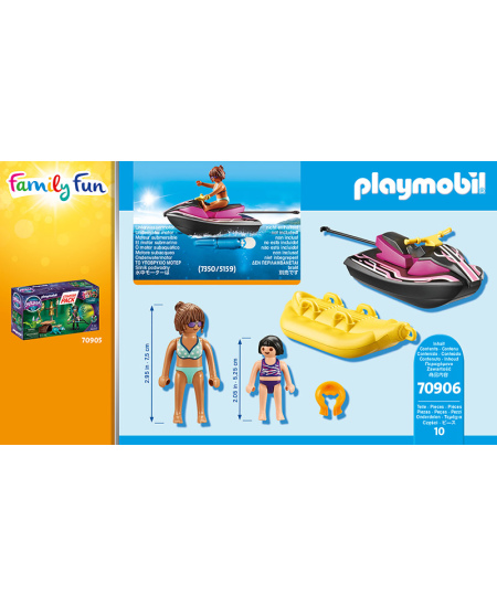 PLAYMOBIL Family Fun Starter Pack "Vandens motociklas ir bananų valtis", 70906