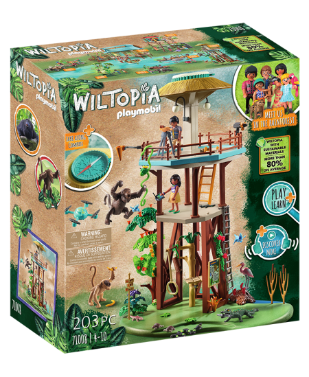 PLAYMOBIL Wiltopia "Tyrinėjimų bokštas su kompasu", 71008