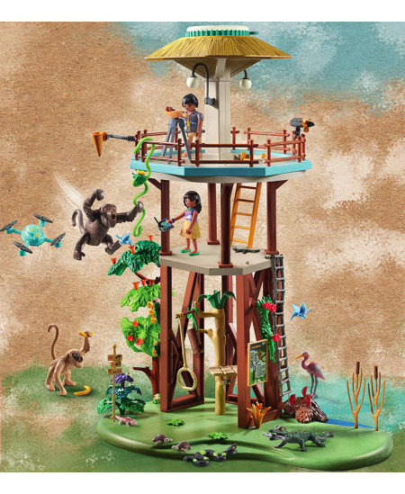 PLAYMOBIL Wiltopia "Tyrinėjimų bokštas su kompasu", 71008
