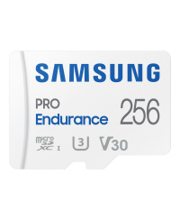 Samsung PRO Endurance MB-MJ256KA/EU 256 GB, MicroSD Memory Card, Flash memory class U3, V30, Class 10, SD adapter