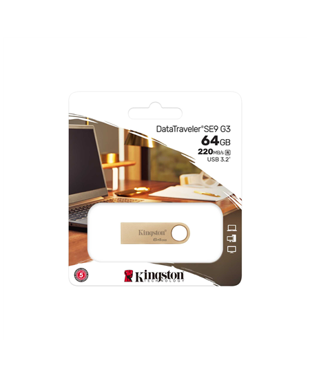 Kingston DataTraveler SE9 G3 | 64 GB | USB 3.2 | Gold