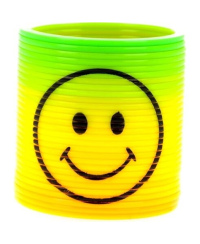 Spalvota antistresinė spyruoklė Smile 5 cm