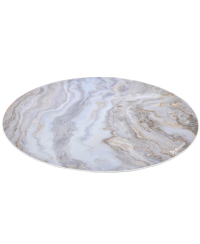 Arozzi Zona Round Floor Pad | White Marble