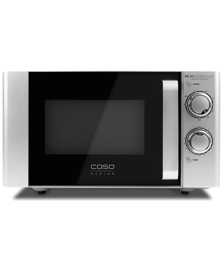 Caso Ecostyle Ceramic 03316 Free standing, Grill,  Intuitive control using rotary knobs, 700 W, Black/Silver, Defrost function