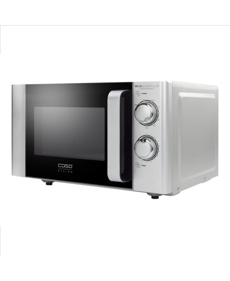 Caso Ecostyle Ceramic 03316 Free standing, Grill,  Intuitive control using rotary knobs, 700 W, Black/Silver, Defrost function