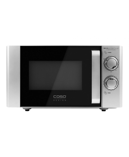 Caso Ecostyle Ceramic 03316 Free standing, Grill,  Intuitive control using rotary knobs, 700 W, Black/Silver, Defrost function