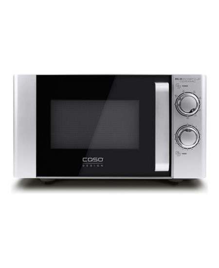 Caso Ecostyle Ceramic 03316 Free standing, Grill,  Intuitive control using rotary knobs, 700 W, Black/Silver, Defrost function