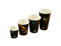 Vienkartiniai puodeliai COFFEE, popieriniai, 236 ml, D80 mm, 50 vnt.