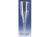 Taurės šampanui, vienkartinės, 100 ml, 5,1 x 17 cm, 10 vnt.