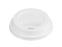 Dangtelis popieriniam puodeliui, PS, baltas, D 80mm, 100 vnt.