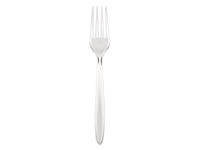 Vienkartinės šakutės SUPERIOR, PS, skaidrios, 17 cm, 50 vnt