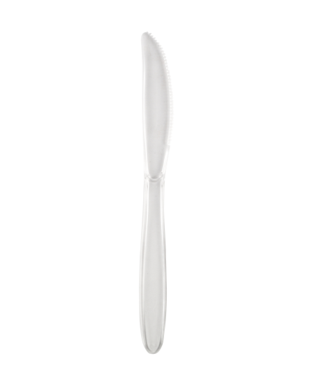Vienkartiniai peiliai SUPERIOR, PS, skaidrūs, 17 cm, 50 vnt.