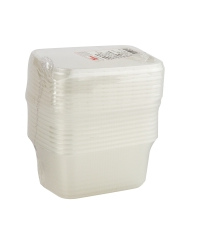 Indelis salotoms su dangteliu, stačiakamp., PP, 250 ml, 10,8x8x5,1 cm, 10 vnt.