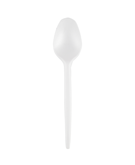 Vienkartiniai šaukštai SUPERIOR, PS, balti, 17 cm, 50 vnt