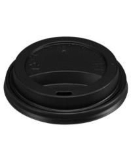 Dangtelis popieriniam puodeliui, PS, juodas, D 80 mm, 100 vnt.