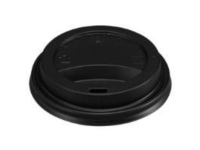 Dangtelis popieriniam puodeliui, PS, juodas, D 80mm, 100 vnt.