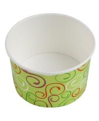 Vienkartinis indelis ledams, popierinis, 100 ml, D 74 mm,  H 49 mm, 50 vnt.