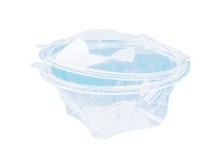 Indelis salotoms , apvalus, su dangteliu, PET, D 15,6 cm, H 6,7 cm,  500 ml, 50 vnt.