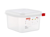 Gastro talpa AIRTIGHT GN1/6, su dangčiu, PP, 1,7 l, H 10 cm, vnt