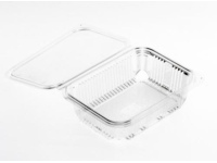 Indelis salotoms, kvadratinis, su dangteliu, PET, 18,7 x 14,4 x 6,5 cm, 1 l, 50 vnt.