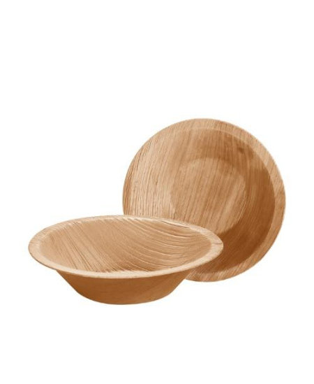 Vienkartiniai dubenys „PALMLEAF“, apvalūs, 150 x 25 mm, 25 vnt