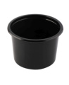Vienkartinis indelis sriubai PP, juodas, užlydomas, 500 ml, D 11,2 cm, H 8 cm, 50 vnt.