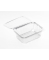 Indelis salotoms, kvadratinis, su dangteliu, PET, 18,7 x 14,4 x  H 5,5 cm, 750 ml, 50 vnt.