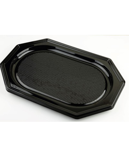 Vienkartinis padėklas, PET, juodas, 45 x 30 cm, 10 vnt.
