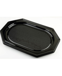 Vienkartinis padėklas, PET, juodas, 45 x 30 cm, 10 vnt.