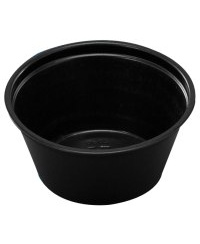 Vienkartinis indelis padažui , PP,  juodos sp., D 6,2 cm, H 2,7 cm, 60 ml, 250 vnt.