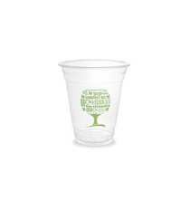 Vienkartinės stiklinės VEGWARE GreenTree, PLA, 360 ml, 50 vnt