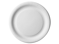 Lėkštės Pure, vienkartinės, popierinės, apvalios, baltos, D 29 cm, 50 vnt.