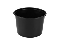 Vienkartinis plastikinis indelis sriubai, 525 ml, juodas, 50 vnt.