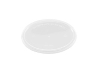 Vienkartinis plastikinis dangtelis sriubos indeliui, D 120 mm, 230-960 ml, bespalvis,50vnt.