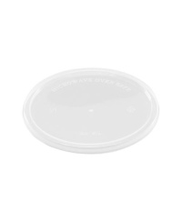 Vienkartinis plastikinis dangtelis sriubos indeliui, D 120 mm, 230-960 ml, bespalvis,50vnt.