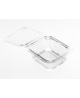 Indelis salotoms, kvadratinis, su dangteliu, PET, 12,5 x 14 x  H 5,5 cm, 500 ml, 100 vnt.