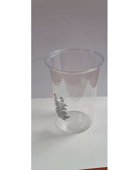 Stiklinė „PET“ AE550, D 95mm, 400 ml, H 120 mm, 50 vnt.