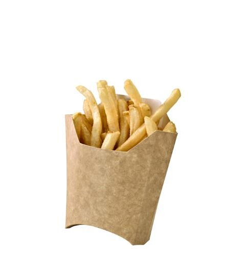 Indelis bulvytėms, popierinis, šviesiai rudas, 11,5 x 6 x H 10 cm, 50 vnt.